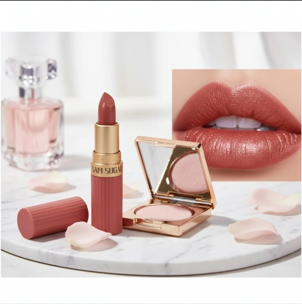 Sam Sugar Super Creamy Pink Pearl Lipstick
